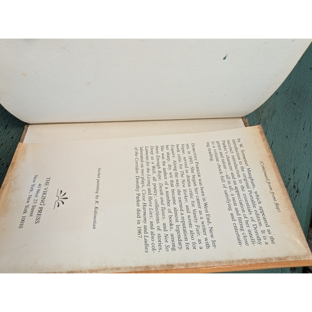 The Portable Dorothy Parker - Revised‎ and Enlarged - Viking Press 1973 - HC/DJ - Picture 12 of 16